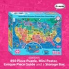 image:imageAmericas 50 State Jigsaw Puzzle Educational USA Map with Unique State Shaped Pieces 850 Pieces Fun amp Interactive Learning for All Ages Made in The USAAmericas 50 State Premium Jigsaw Puzzle