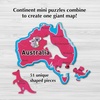 image:imageAmericas 50 State Jigsaw Puzzle Educational USA Map with Unique State Shaped Pieces 850 Pieces Fun amp Interactive Learning for All Ages Made in The USAMap of World