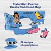 image:imageAmericas 50 State Jigsaw Puzzle Educational USA Map with Unique State Shaped Pieces 850 Pieces Fun amp Interactive Learning for All Ages Made in The USAAmericas 50 State Premium Jigsaw Puzzle