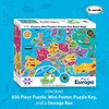 image:imageAmericas 50 State Jigsaw Puzzle Educational USA Map with Unique State Shaped Pieces 850 Pieces Fun amp Interactive Learning for All Ages Made in The USAMap of Europe