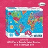 image:imageAmericas 50 State Jigsaw Puzzle Educational USA Map with Unique State Shaped Pieces 850 Pieces Fun amp Interactive Learning for All Ages Made in The USAMap of World