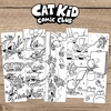 image:imageReMarks Dog Man and Cat Kid Colormarks Collection  2 Sets of 5 Coloring Bookmarks2 Sets of 5 Coloring BM