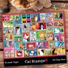 image:imageRemarks Cat PostageStamp Collage Puzzle 500Piece Puzzle for All AgesLarge Piece