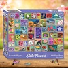 image:imageRemarks State Flowers Stamp Collage Jigsaw Puzzle 500 Large Piece Jigsaw Puzzle for All Ages