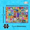 image:imageRemarks State Flowers Stamp Collage Jigsaw Puzzle 500 Large Piece Jigsaw Puzzle for All Ages