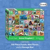 image:imageRemarks Year of the Rabbit Illustrated Puzzle 500Piece Jigsaw Puzzle for All AgesAnimal Kingdom Collage