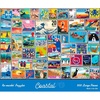 image:imageRemarks Coastal Stamp Collage Puzzle 500 Large Piece Jigsaw Puzzle for All Ages