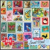 image:imageRemarks Snail Mail Stamp Collage Jigsaw Puzzle 500 Large Piece Jigsaw Puzzle for All Ages300 Piece Puzzle