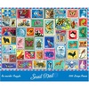 image:imageRemarks Snail Mail Stamp Collage Jigsaw Puzzle 500 Large Piece Jigsaw Puzzle for All Ages500 Piece Puzzle