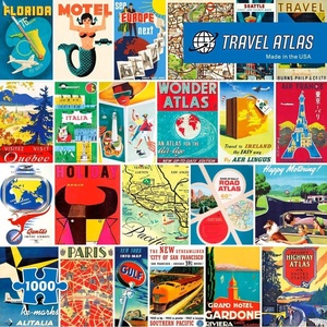 image:imageReMarks Vintage Atlas Puzzle 1000Piece Puzzle for All Ages Fun Jigsaw PuzzleTravel Atlas