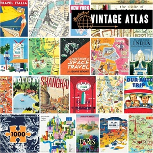 image:imageReMarks Vintage Atlas Puzzle 1000Piece Puzzle for All Ages Fun Jigsaw PuzzleVintage Atlas