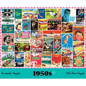 image:imageRemarks 1950s Pop Culture Puzzle 1500 Pieces for All Ages1950s