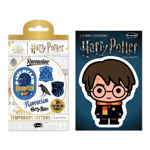 image:imageRemarks Harry Potter Temporary Tattoos  Jumbo Stickers Hufflepuff for All AgesRavenclaw  HP Jumbo Sticker