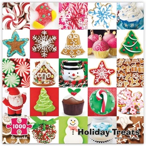 image:imageRemarks Holiday Books Puzzle Collage Puzzle for All Ages 1000Piece Christmas PuzzleHoliday Treats