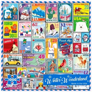 image:imageRemarks Holiday Books Puzzle Collage Puzzle for All Ages 1000Piece Christmas PuzzleWinter Wonderland