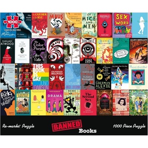 image:imageRemarks Space Collage Puzzle 1000Piece Jigsaw Puzzle for All AgesBanned Books