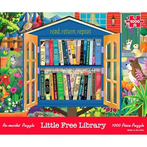 image:imageRemarks Space Collage Puzzle 1000Piece Jigsaw Puzzle for All AgesLittle Free Library Puzzle
