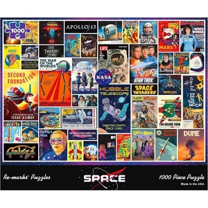 image:imageRemarks Space Collage Puzzle 1000Piece Jigsaw Puzzle for All AgesSpace Collage