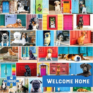image:imageRemarks Welcome Home DogThemed 500Piece Jigsaw Puzzle for All AgesWelcome Home