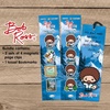 image:imageRemarks Bob Ross Bookmarks  8 Magnetic Page Clips and 1 Tassel Bookmark