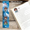 image:imageRemarks Bob Ross Bookmarks  8 Magnetic Page Clips and 1 Tassel Bookmark
