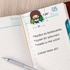 image:imageRemarks Bob Ross Bookmarks  8 Magnetic Page Clips and 1 Tassel Bookmark
