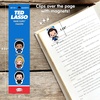 image:imageRemarks Ted Lasso Bookmarks  1 Set of 4 Magnetic Page Clips and 1 Tassel Bookmark