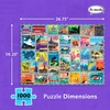 image:imageRemarks Wish You were Here Postage Stamps Puzzle 1000Piece Puzzle for All Ages